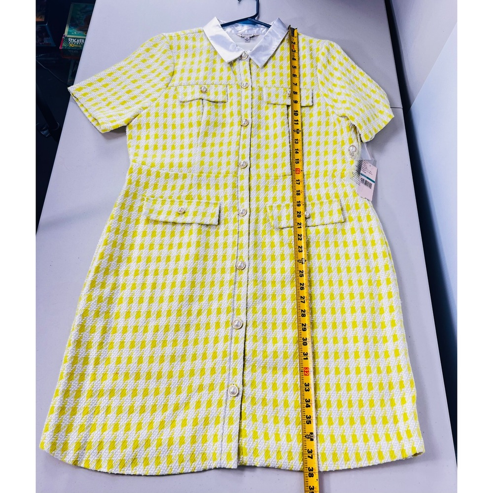 Nanette Lepore Dress NWT Citrine Plus 16 Button Front Preppy Vintage Vibe Retro - Picture 11 of 11